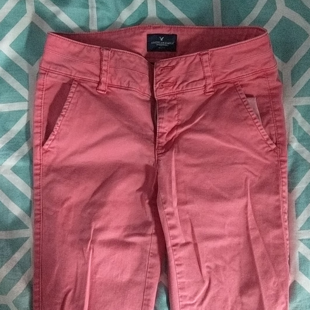 Salmon American Eagle Skinny Pants